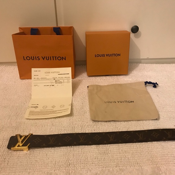 BRAND NEW Monogram Canvas LV Initiales Brown Belt - Picture 2 of 6